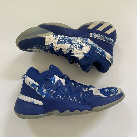 ADIDAS Basketball Sneakers Issue #2 Blue Size 7.5 Shoes FX7426 - Picture 2 of 14